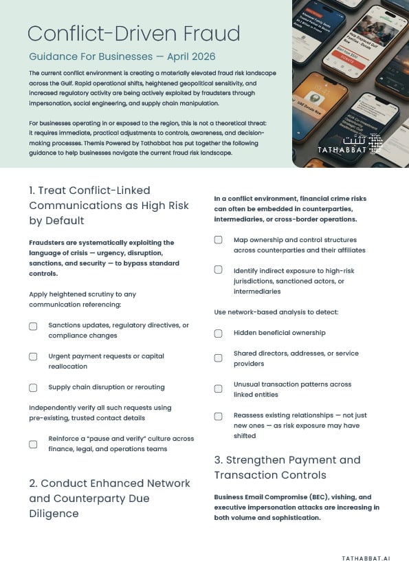 TTBT - CA - Conflict-Driven Fraud - Checklist