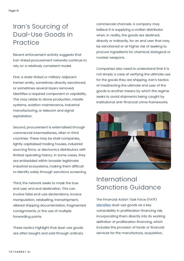 TTBT - CA - Dual-Use Goods - Intelligence Briefing6