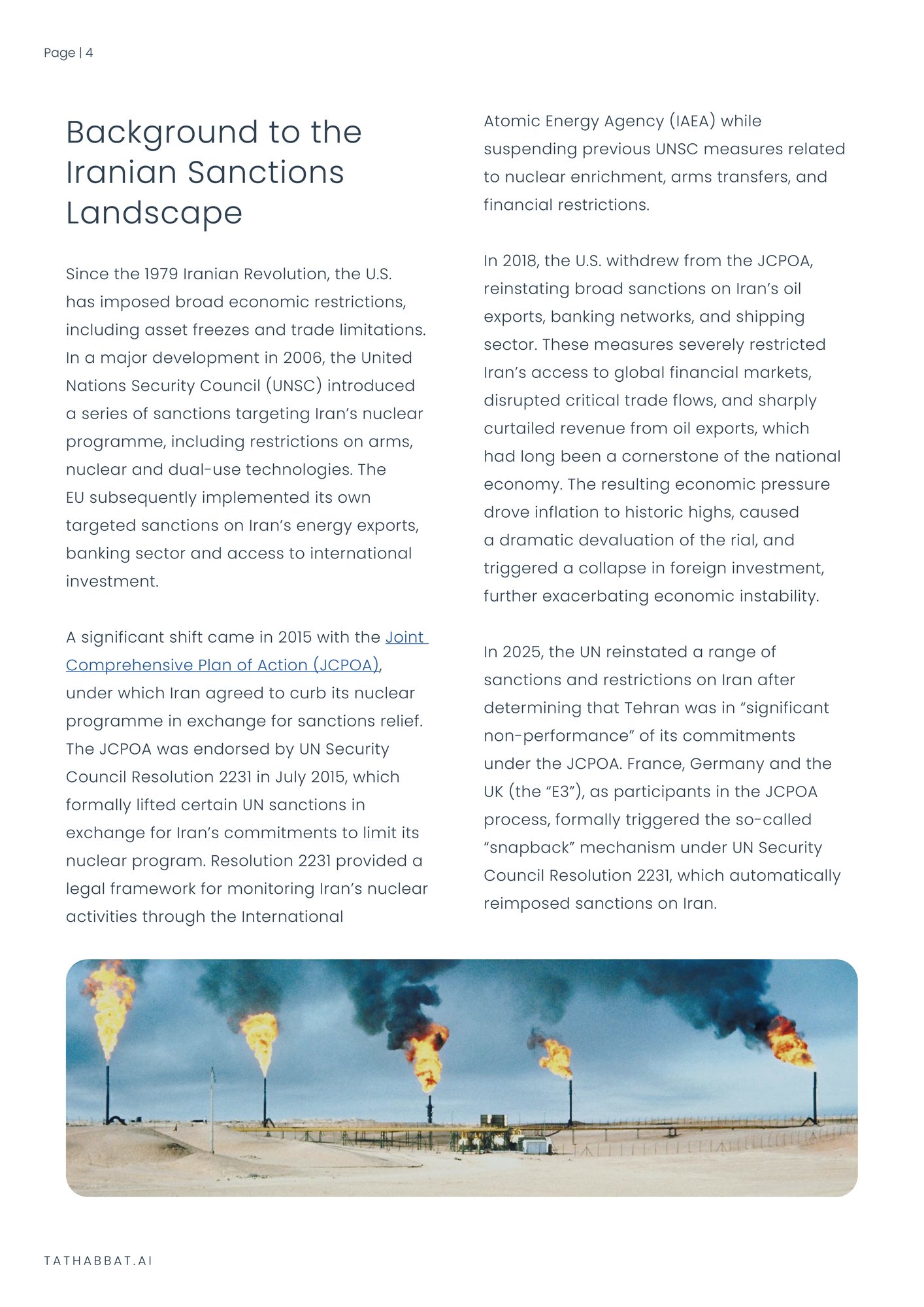 TTBT - CA - Iran Sanctions - Intelligence Briefing4