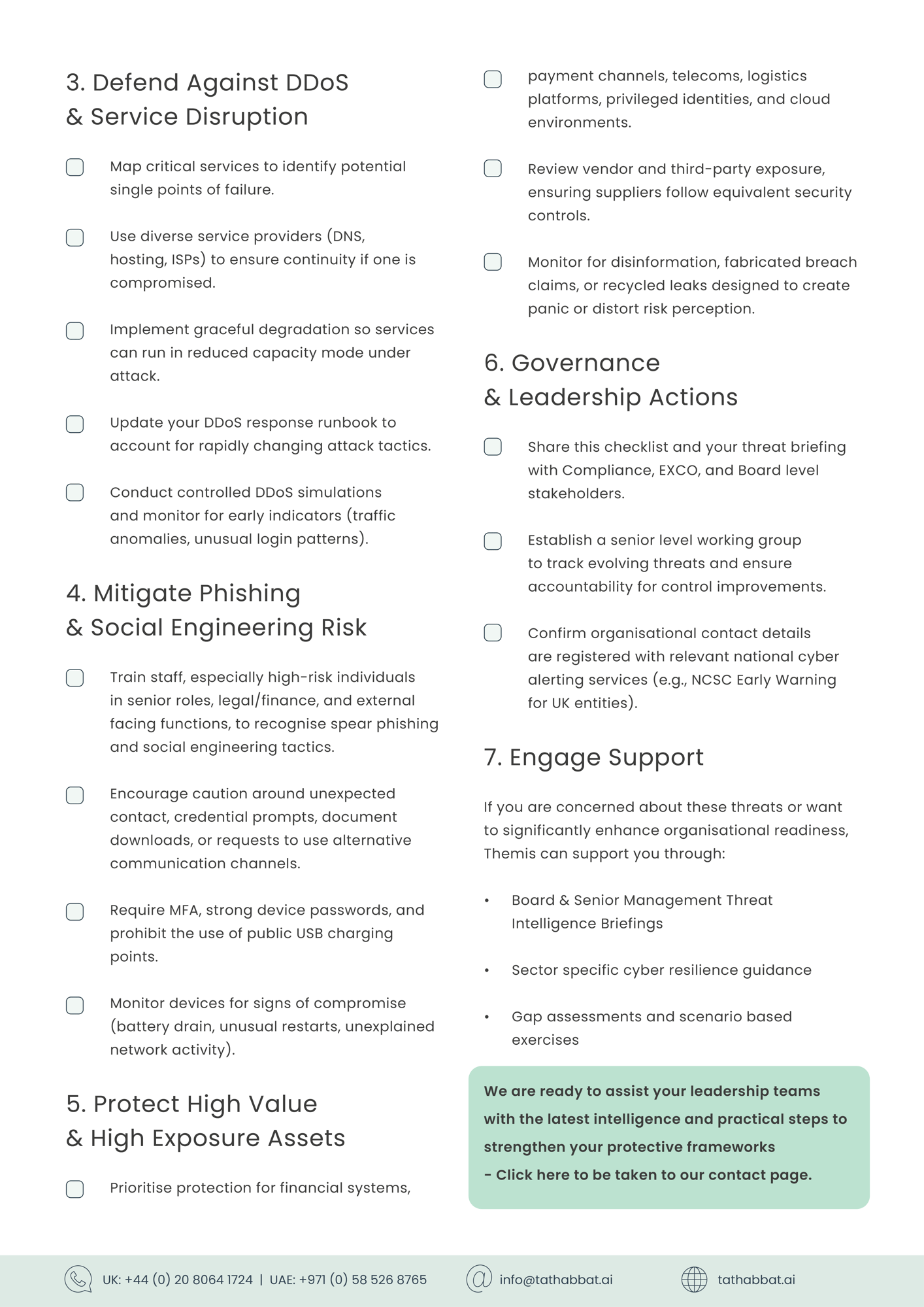 TTBT - IBF - Cyber Preparedness Checklist2 TTBT - IBF - Cyber Preparedness Checklist2
